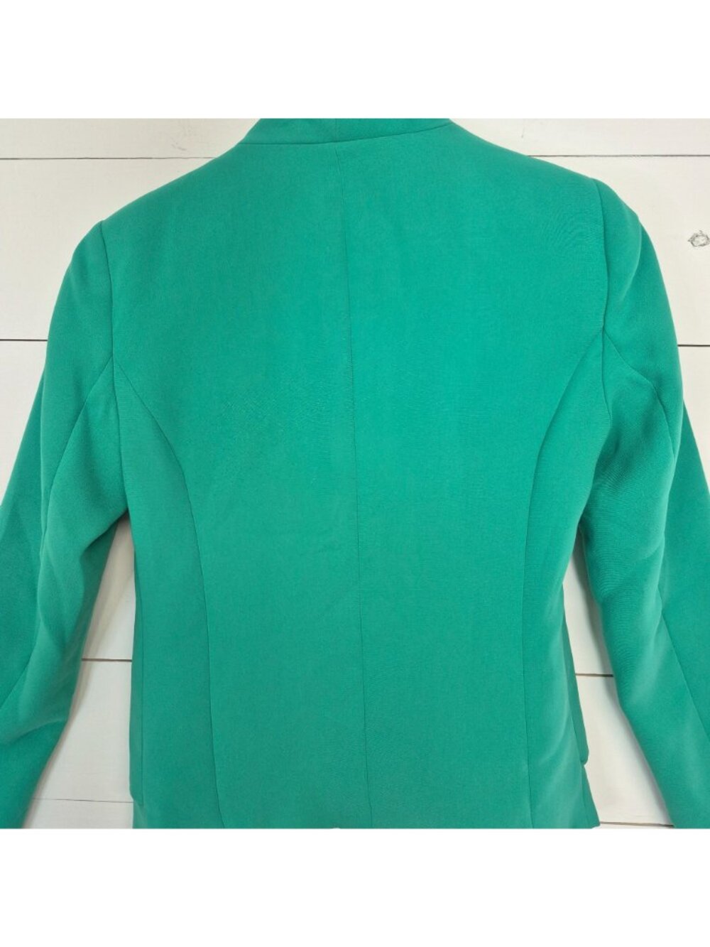 Kenneth Cole Womens XS Green Open Front Blazer - Picture 7 of 7